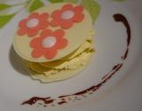 Mille feuilles de chocolat blanc mousse d'abricot