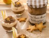 Verrines de mousse aux poires et confiture de Châtaignes