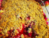 Crumble aux fruits rouges savoureux