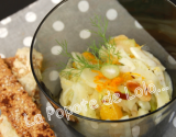 Verrine fenouil orange et amandes