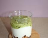 Verrine kiwi fromage blanc speculoos