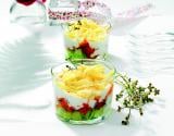 Verrine fraîche à la tome de Savoie