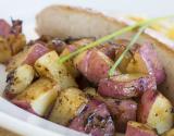 Boudin blanc et pommes de terre "Chérie" au four