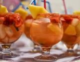 Sangria au gin et au champagne pour l'apéritif