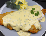 Escalope à la moutarde et à la crème