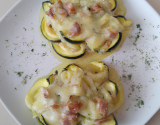 Courgettes à la carbonnara