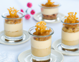 Verrines de crème de topinambour et dentelles de Carambars