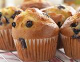 Muffins aux myrtilles et grains de praliné