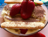 Tiramisu printanier aux fraises