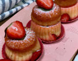 Petits cakes à  la fraise