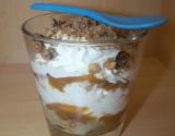 Verrine poires cookies caramel