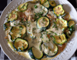 Gratin de courgettes aux ravioles maison