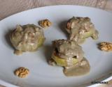 Grenadins de veau au Roquefort sur fonds d'artichauts