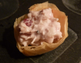 Amuse-bouche poulet et canneberges