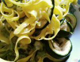 Tagliatelles aux courgettes citronnées