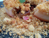 Crumble spéculoos de foie gras de canard poêlé