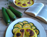 Clafoutis aux courgettes et à la fourme d'ambert