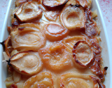 Gratin de poires au caramel et beurre salé