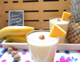 Smoothie peche ananas et noix de coco