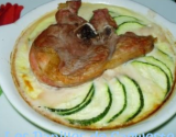 Cassolette de courgettes et agneau