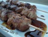 Brochettes de porc façon yakitori