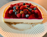 Cheesecake aux fruits rouges sans cuisson