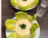 Crème d'endives en île flottante