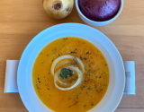 Soupe au potiron et aux oignons