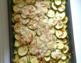 Gratin de courgettes aux flocons d'orge