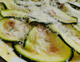 Carpaccio de courgettes au parmesan