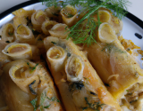 Cannelloni de sardine aux agrumes et fenouil croquant