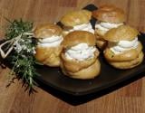 Choux à la chantilly de saumon fumé