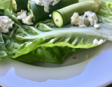 Romaine au concombre et chèvre frais