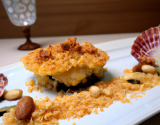 ST Jacques et son crumble de noix d'amandes