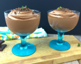 Mousse au chocolat au bon goût de crème