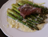 Sauté d'agneau aux asperges