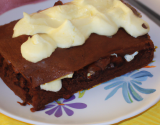 Gâteau au chocolat et sa crème anglaise