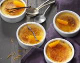 Crème brulée au Carré Frais et aux zestes de clémentine