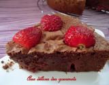 Gâteau chocolat -fraises