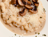 Risotto aux champignons et fromage d'abondance