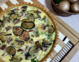 Quiche maison aux courgettes et aux champignons