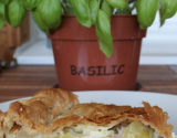 Tourte aux courgettes et basilic frais