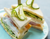 Club sandwich aux Concombre de France et haddock