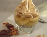 La p'tite Bretonne : verrine palet breton, pomme et mousse au caramel au beurre salé