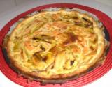 Quiche saumon et poireaux