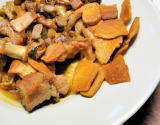 Rôti de porc aux girolles