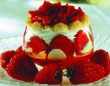 Dessert royal aux fraises