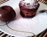 Fondant au chocolat vanille et coco râpée