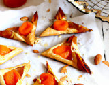 Triangles feuilletés amandes-abricots