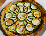 Tarte aux courgettes et au fromage de brebis